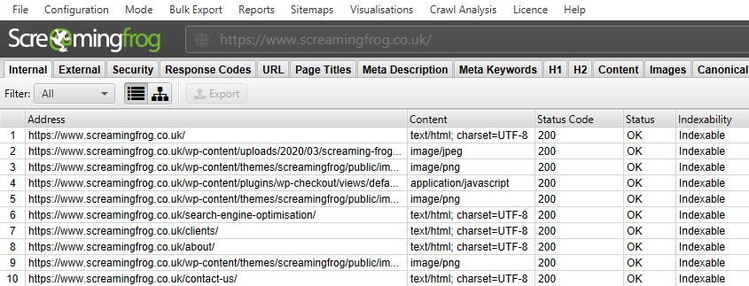 Screaming Frog - Content Author Screaming Frog (Free Version): Crawl Like Googlebot